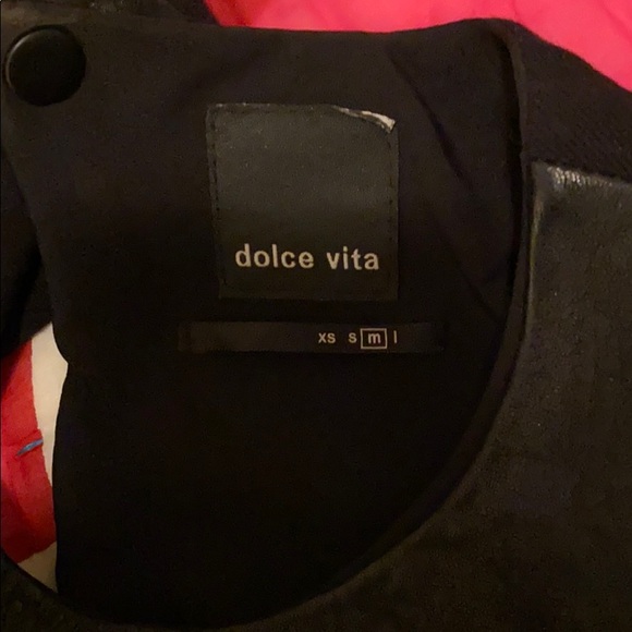 Dolce Vita Black Leather Knee High Dress - Picture 5 of 5